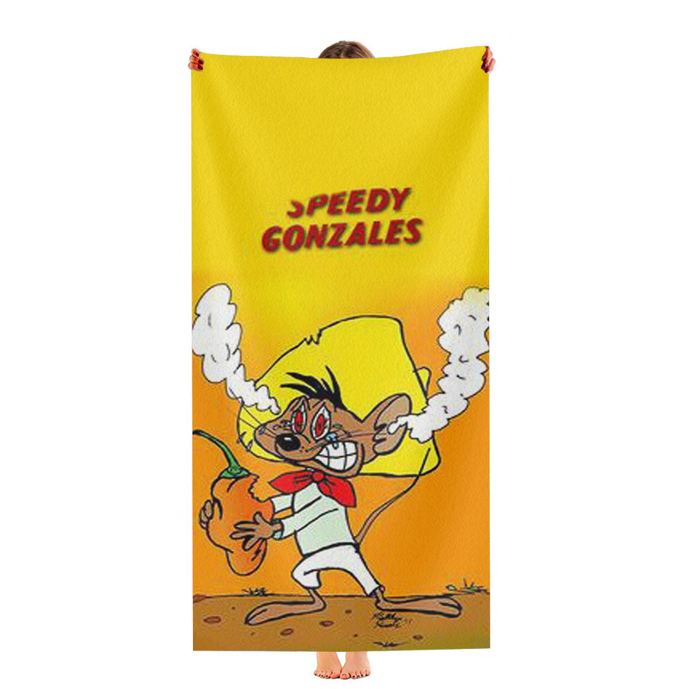 Speedy Gonzales Cartoon 2 Ultra-Soft Luxury Bathroom Towels
