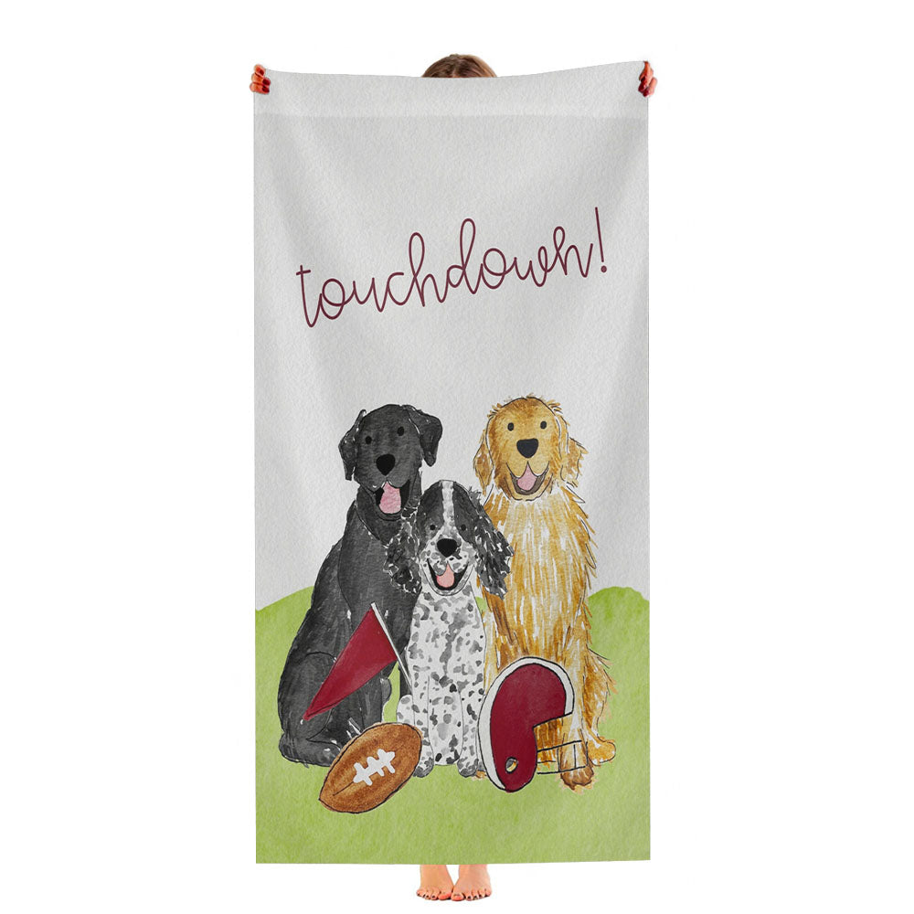 Sporty Football Mix And Match Pet Ultra-Soft Luxury Bathroom Towels
