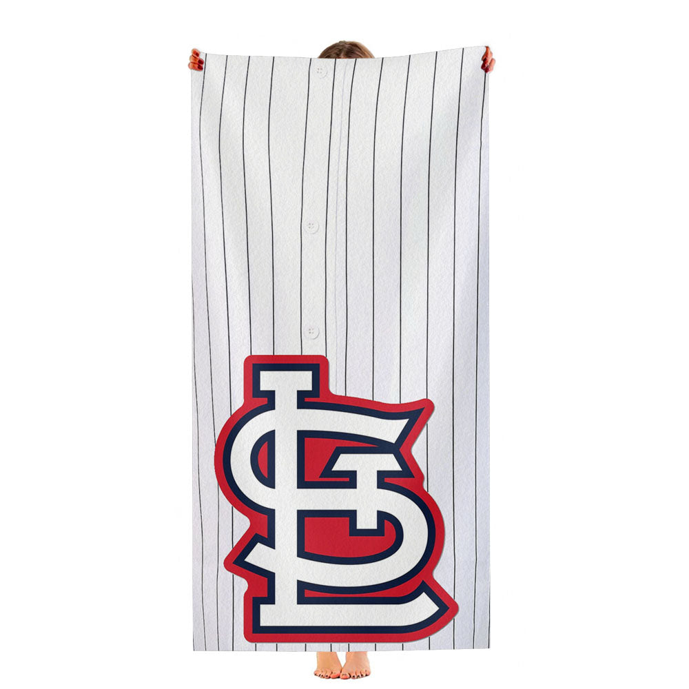 St Louis Cardinals Jersey White Ultra-Soft Luxury Bathroom Towels