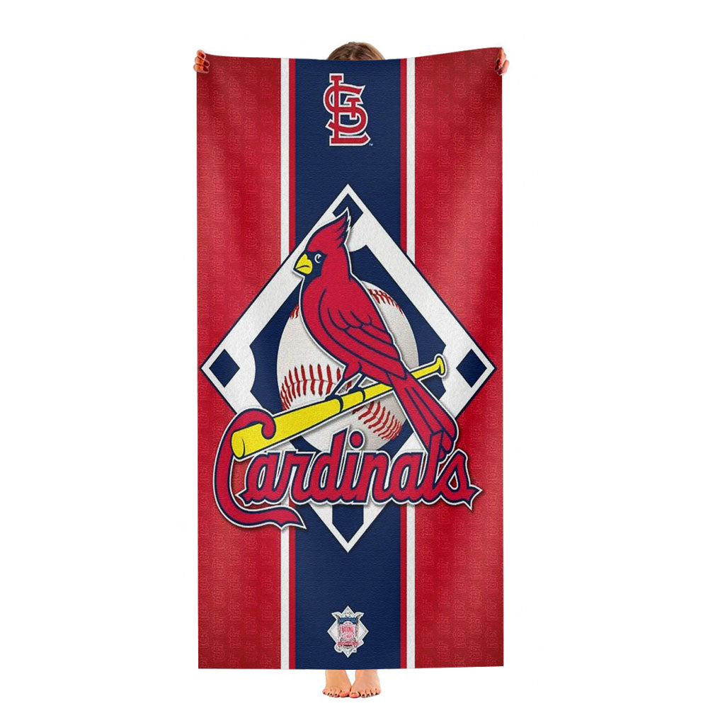 St Louis Cardinals Logo Jersey Ultra-Soft Luxury Bathroom Towels