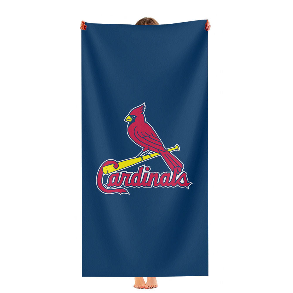 St Louis Cardinals Wallpaper Ultra-Soft Luxury Bathroom Towels