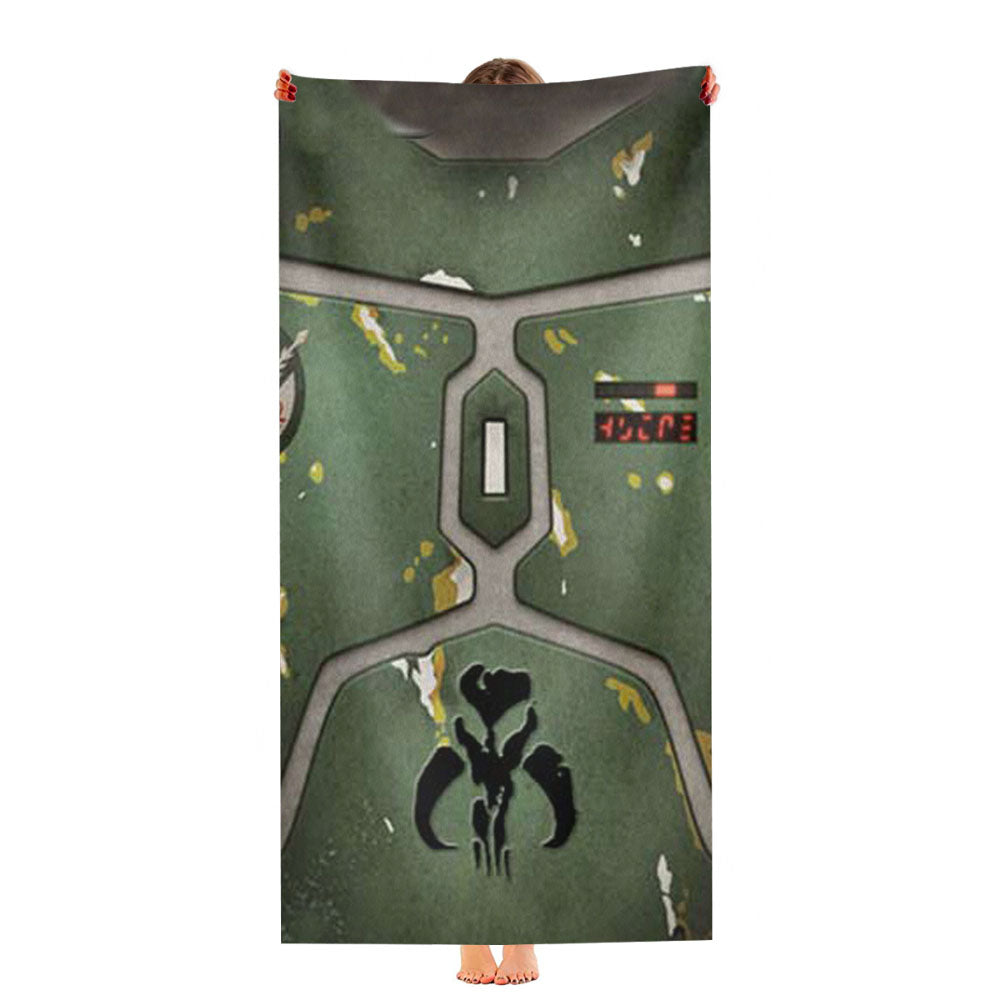 Star Wars Boba Fett Armor Ultra-Soft Luxury Bathroom Towels