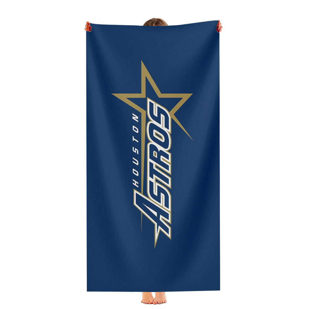 Stunning Houston Astros Wallpaper Ultra-Soft Luxury Bathroom Towels