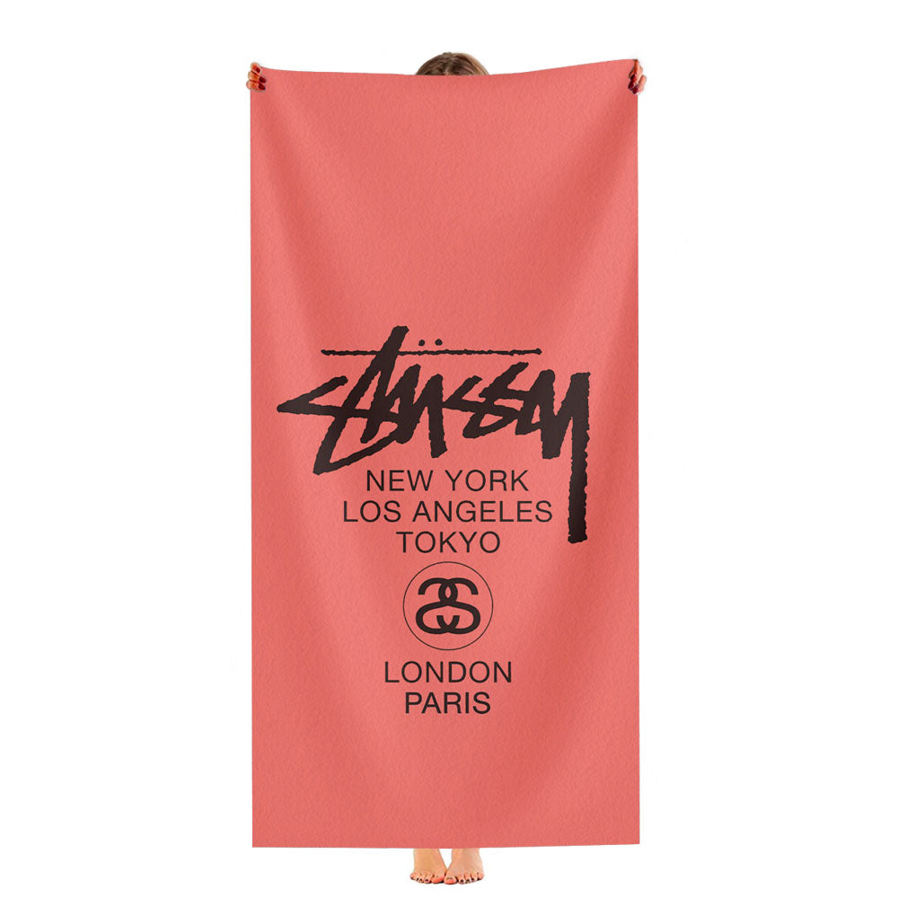 Stussy New York Los Angeles Ultra-Soft Luxury Bathroom Towels