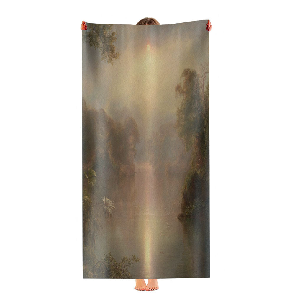 Sunny River Landscape Ultra-Soft Luxury Bathroom Towels