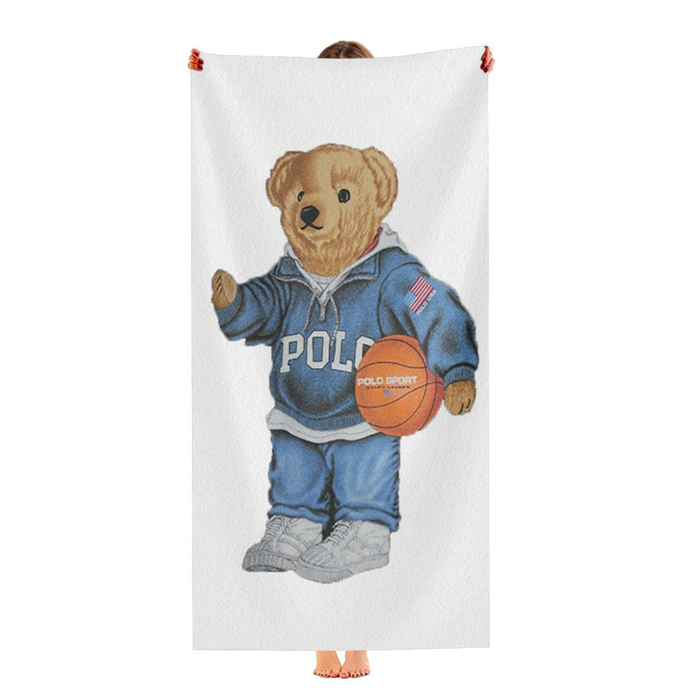 Swag Basketball Bear Polo Ralph Lauren Ultra-Soft Luxury Bathroom Towels