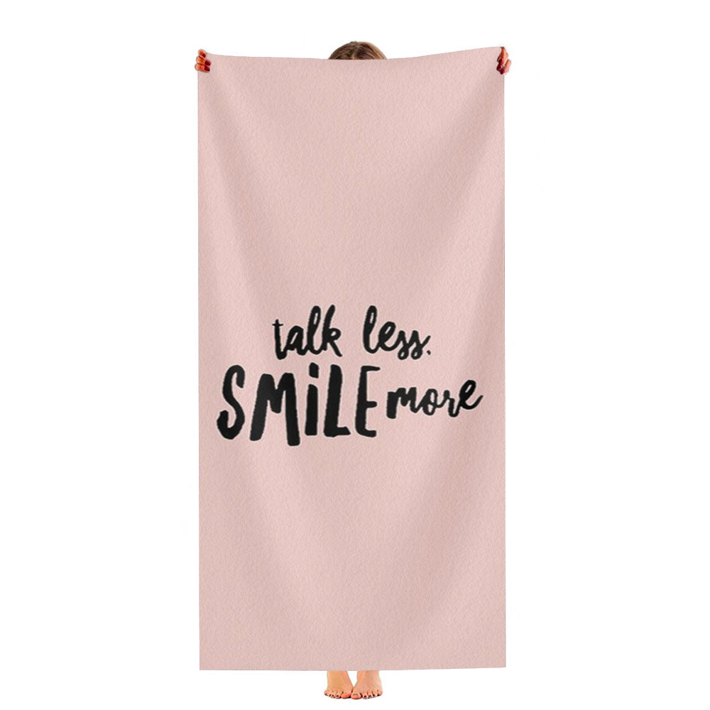 Talk Less Smile More Alexander Hamilton Gift Musical Broadway Ultra-Soft Luxury Bathroom Towels