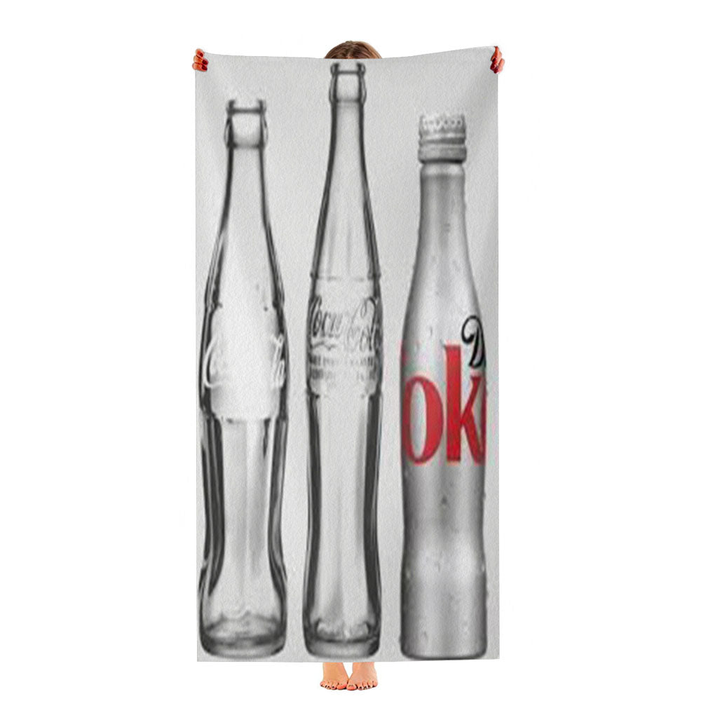 The Evolution Of Coke Coca Cola Ultra-Soft Luxury Bathroom Towels