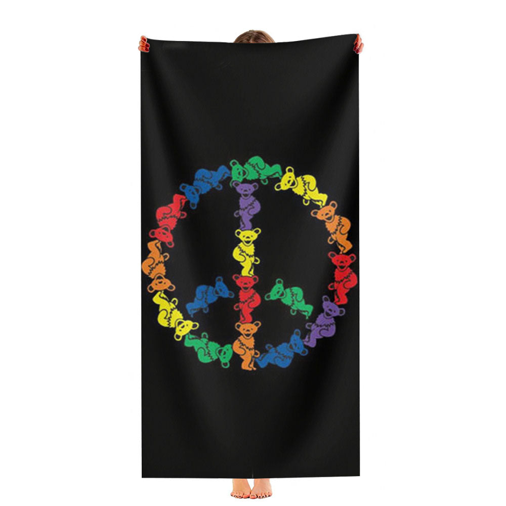The Grateful Dead Bear Ultra-Soft Luxury Bathroom Towels