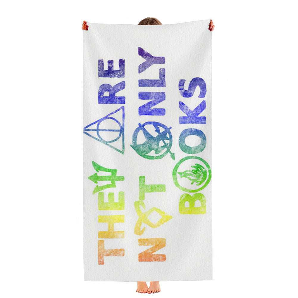 They Are Not Only Books Tie Dye Color Ultra-Soft Luxury Bathroom Towels