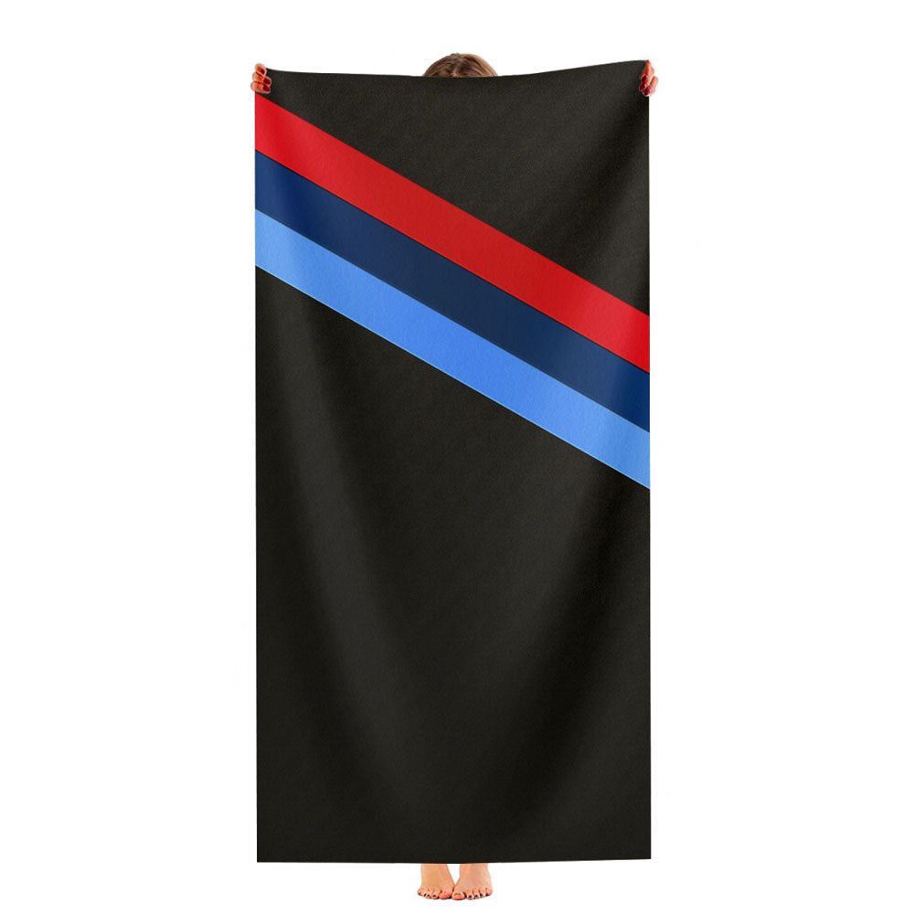 Three Color Line Bmw Ultra-Soft Luxury Bathroom Towels