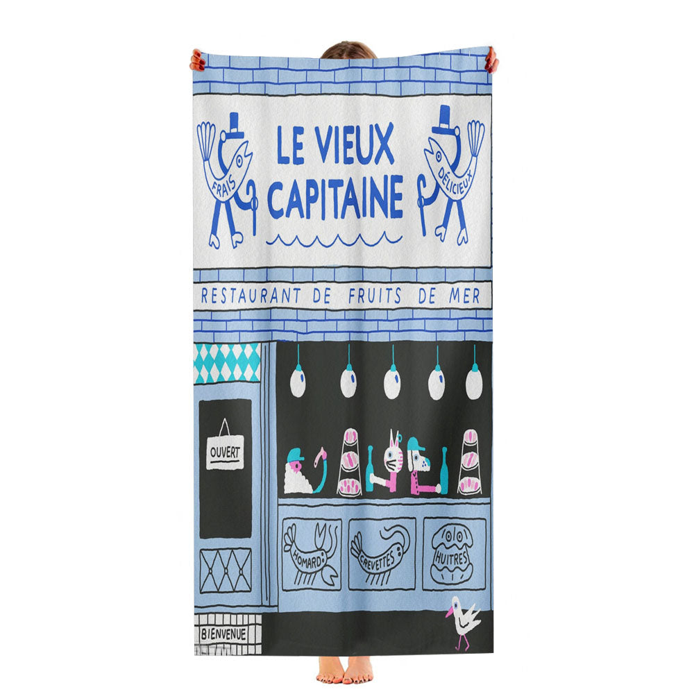Unique Illustration Ultra-Soft Luxury Bathroom Towels