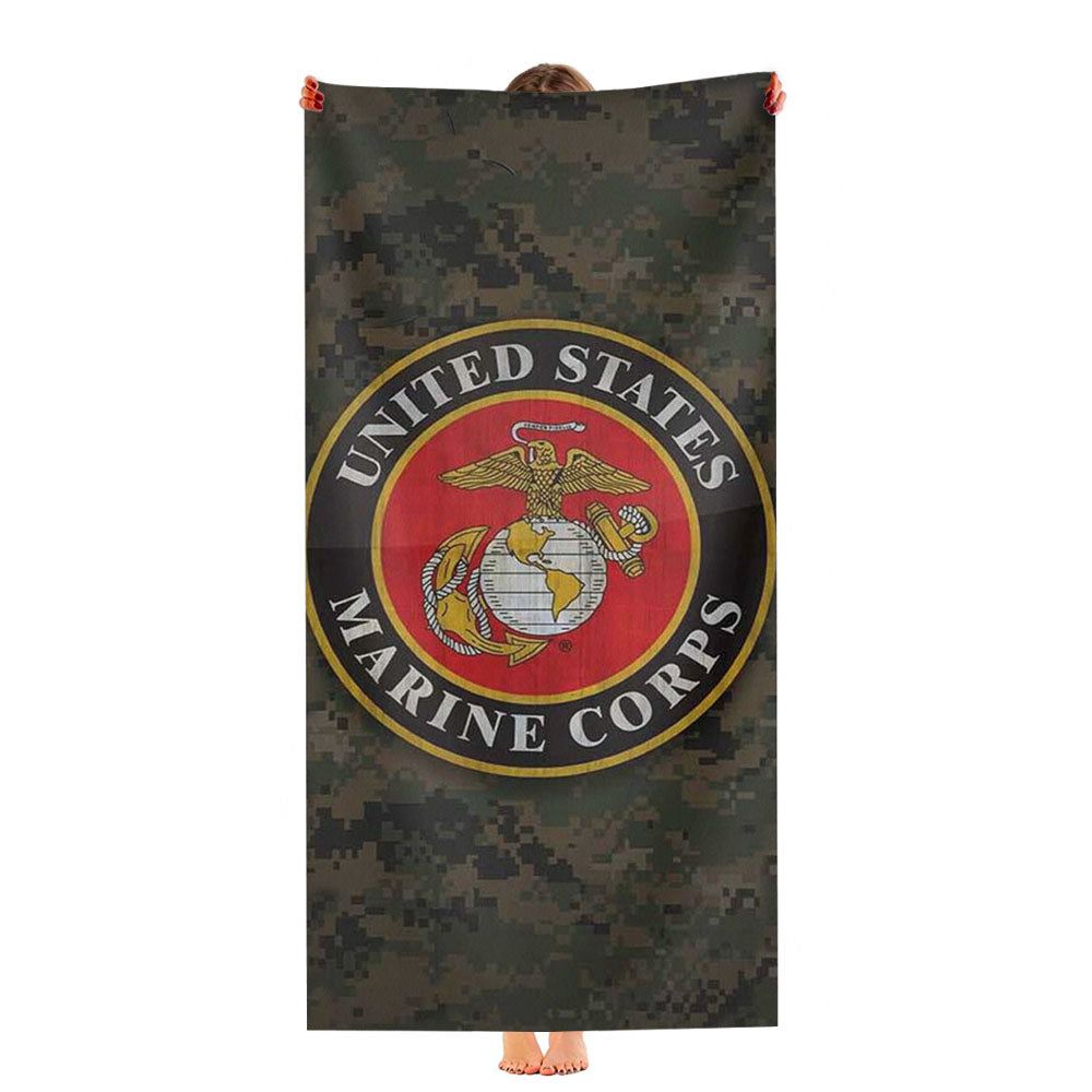 Us Marine Corps Ultra-Soft Luxury Bathroom Towels
