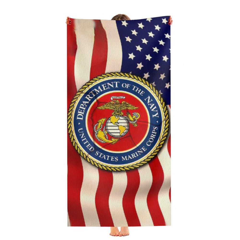 Usmc Us Marine Corps New Ultra-Soft Luxury Bathroom Towels