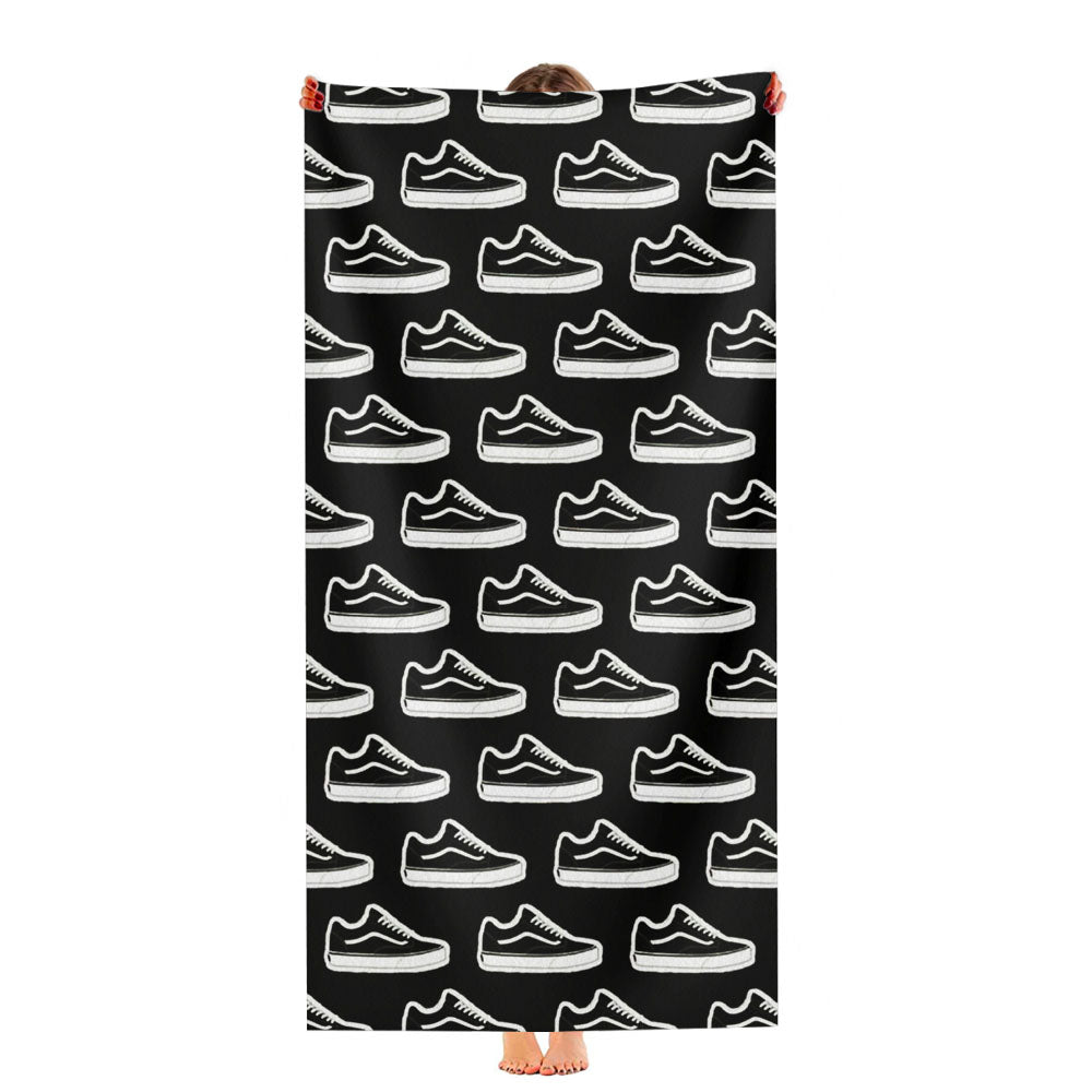 Vans Shoes Pattern Art Ultra-Soft Luxury Bathroom Towels