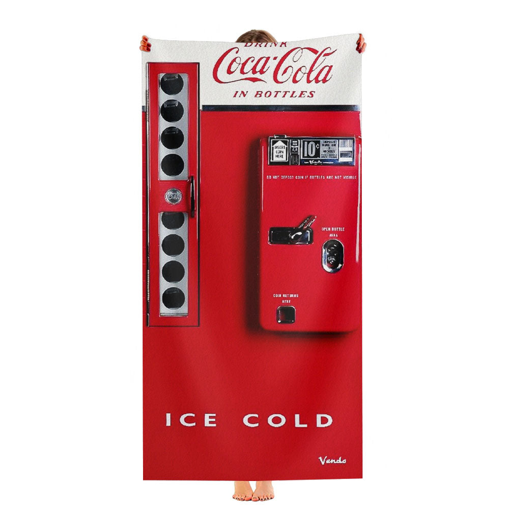 Vendo 81 Coca Cola Machine Ice Cold Ultra-Soft Luxury Bathroom Towels