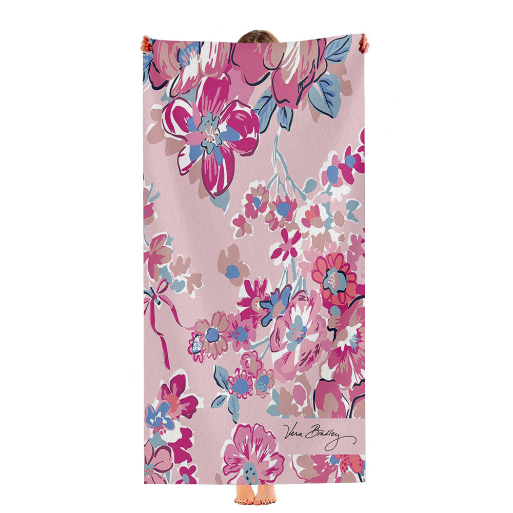 Vera Bradley Patternanchor Pretty Posies Pink Ultra-Soft Luxury Bathroom Towels