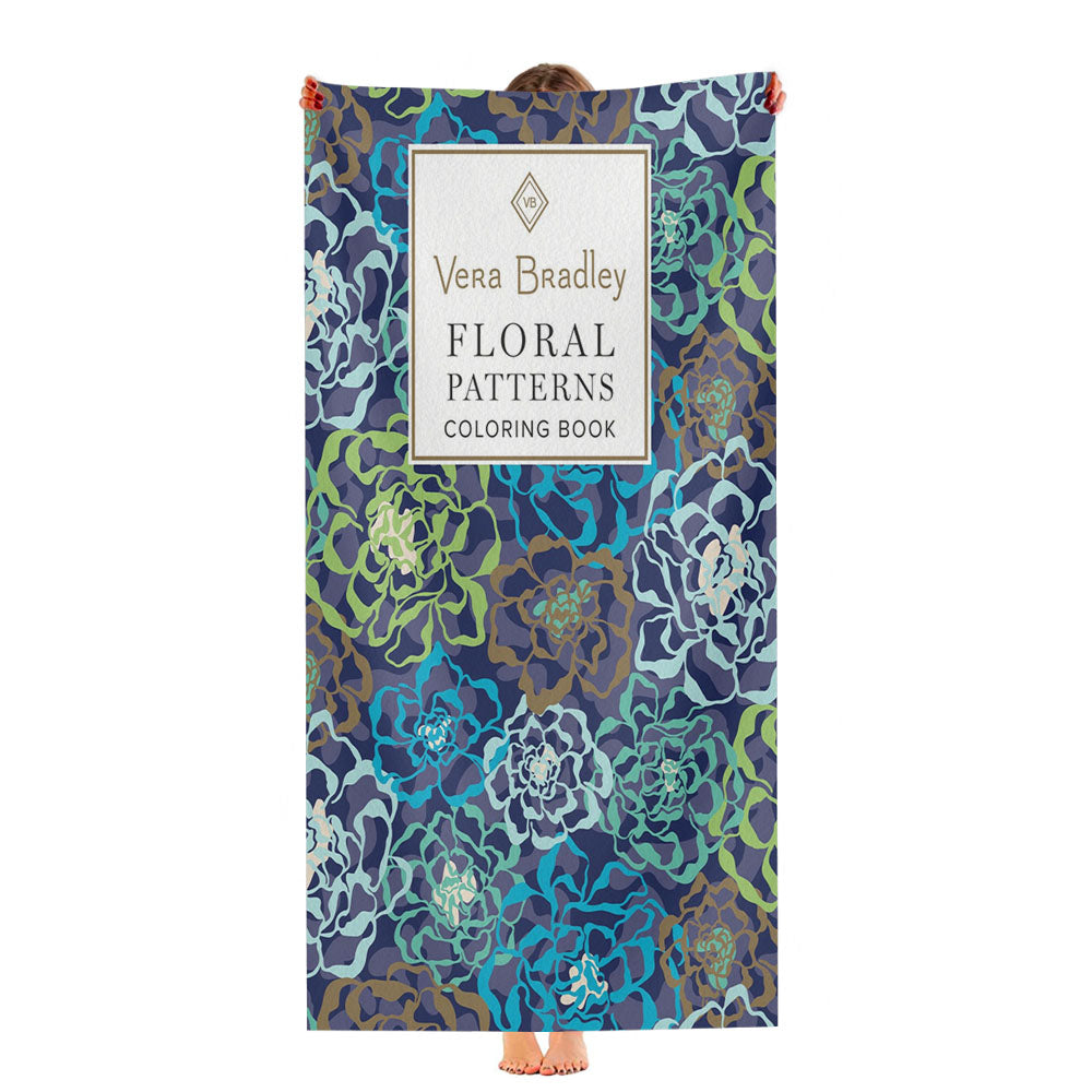 Vera Bradley Vb Floral Patterns Cb Ultra-Soft Luxury Bathroom Towels