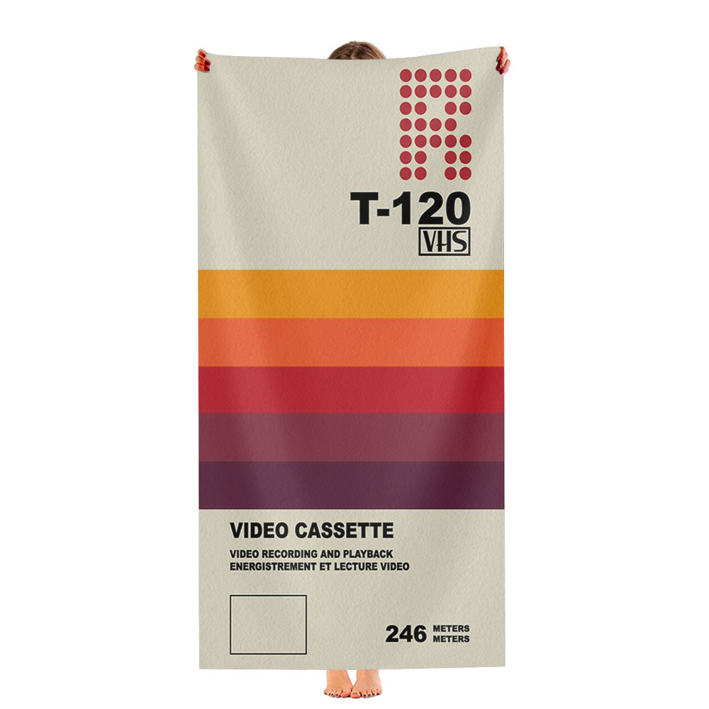Vhs Design Cover Ultra-Soft Luxury Bathroom Towels