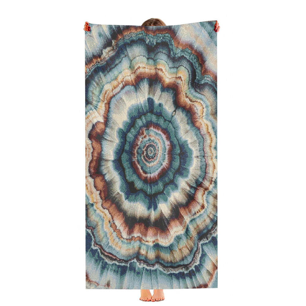 Vibrant Tie Dye Mandala Ultra-Soft Luxury Bathroom Towels