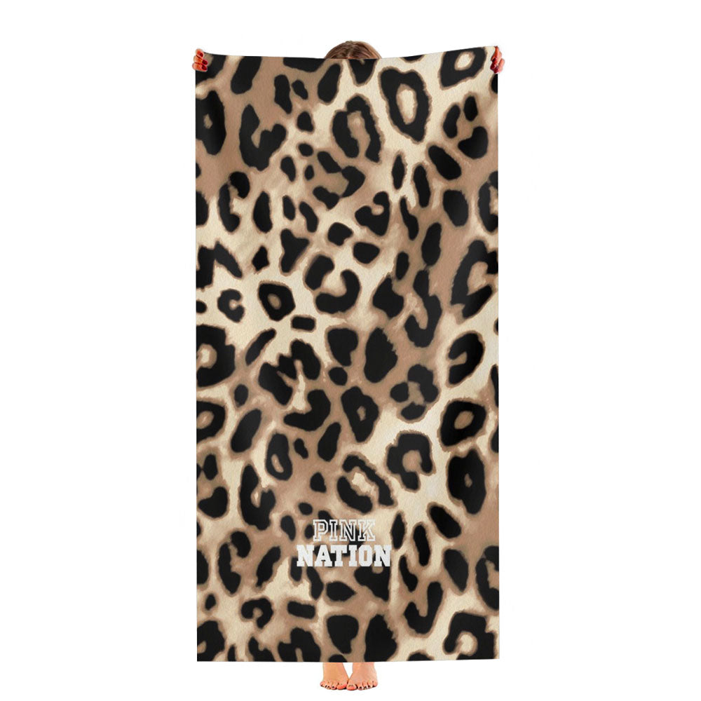 Victoria Secret Pink Nation Leopard Ultra-Soft Luxury Bathroom Towels