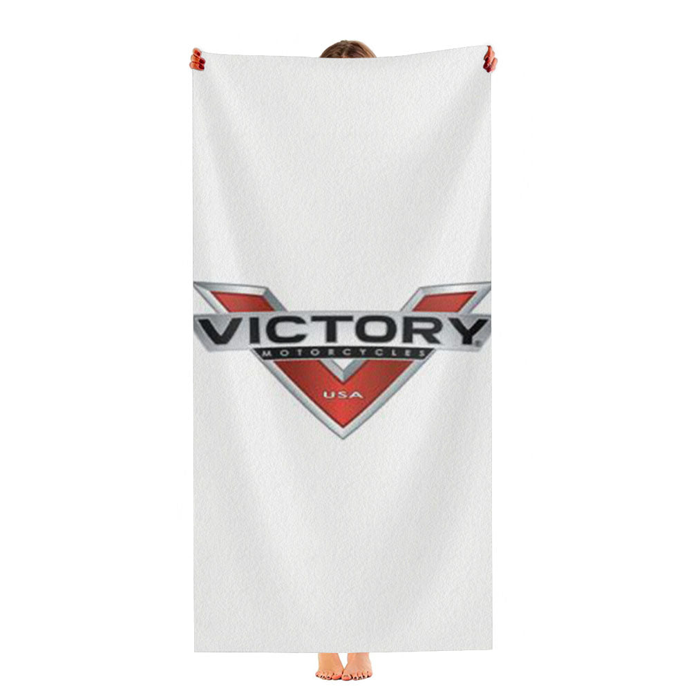 Victory Motor Cycles White Ultra-Soft Luxury Bathroom Towels