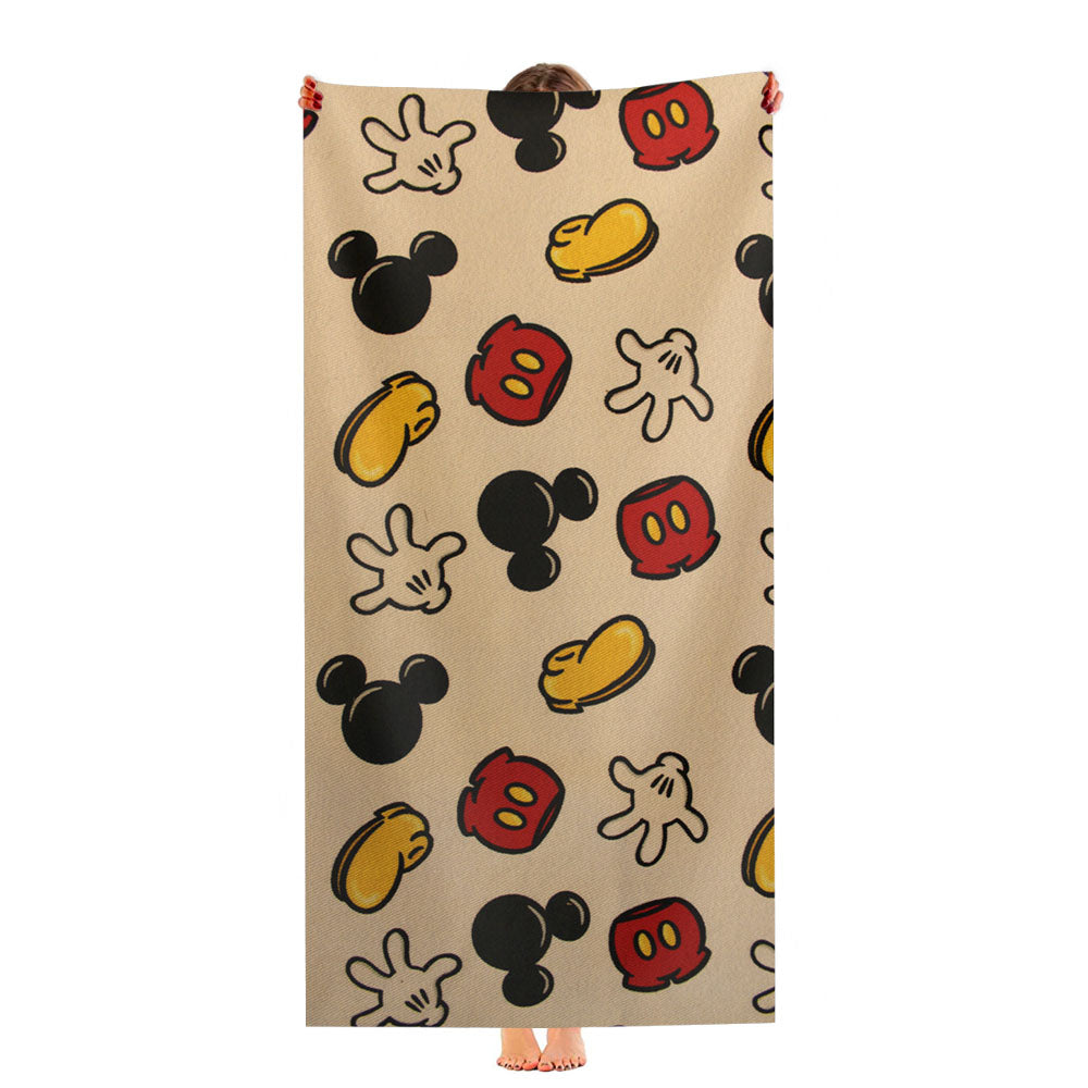 Vintage Pattern Disney Mickey Mouse Ultra-Soft Luxury Bathroom Towels