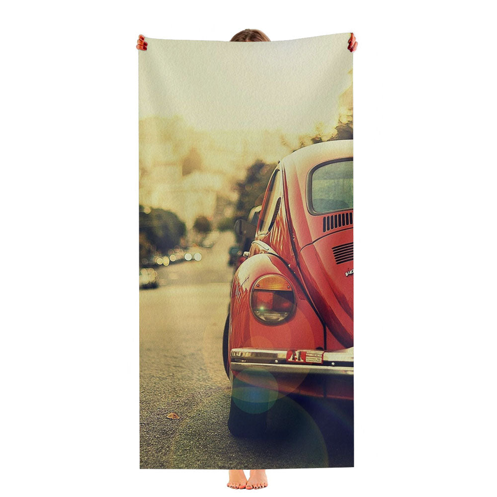Vintage Vw Ultra-Soft Luxury Bathroom Towels