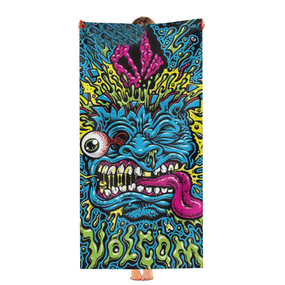 Volcom Face Jimbo Phillips Ultra-Soft Luxury Bathroom Towels