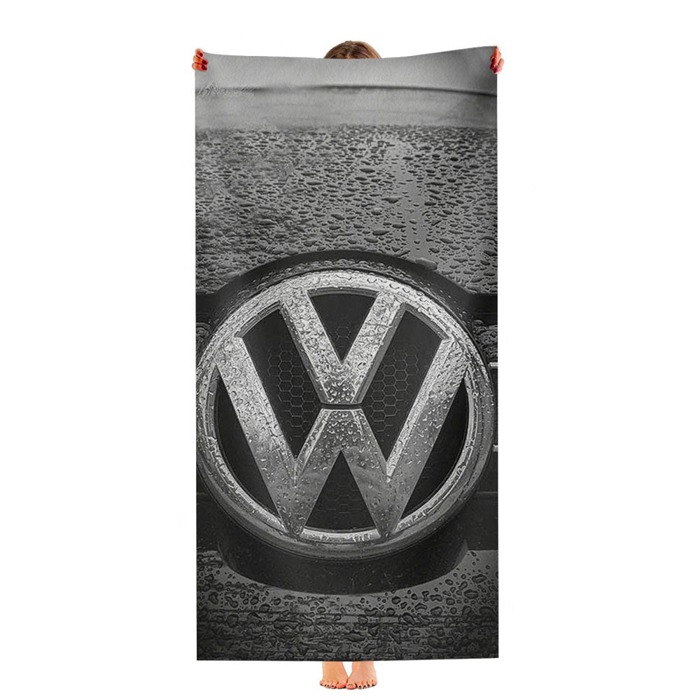 Vw Volkswagen Wet Logo Ultra-Soft Luxury Bathroom Towels