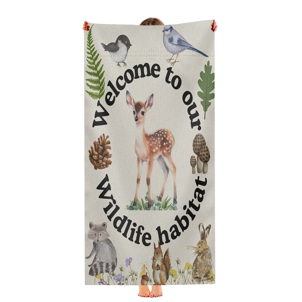 Wildlife Habitat Ultra-Soft Luxury Bathroom Towels