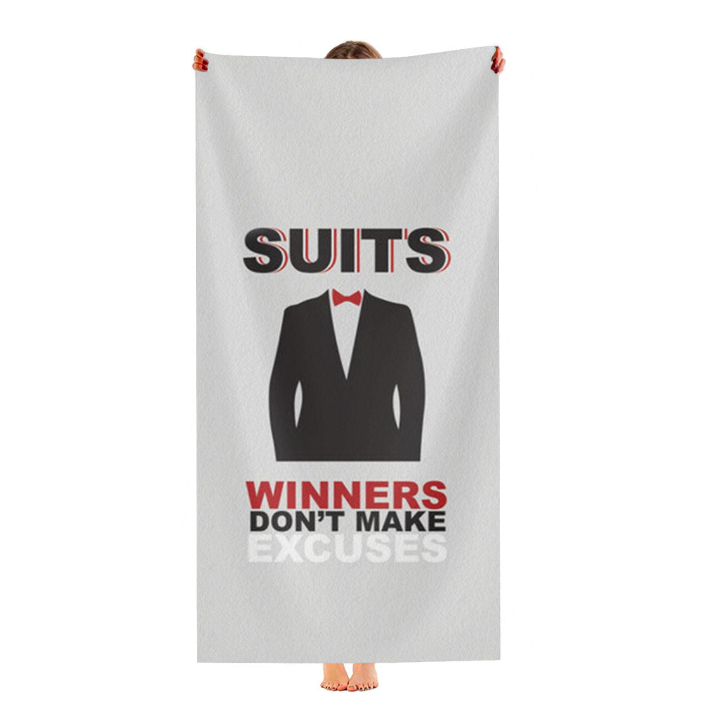 Winners Don'T Make Excuses Ultra-Soft Luxury Bathroom Towels