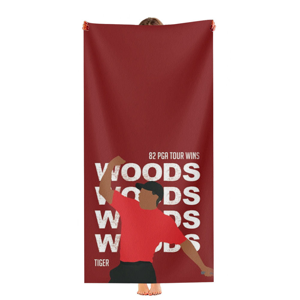 Woods Dark Red Ultra-Soft Luxury Bathroom Towels