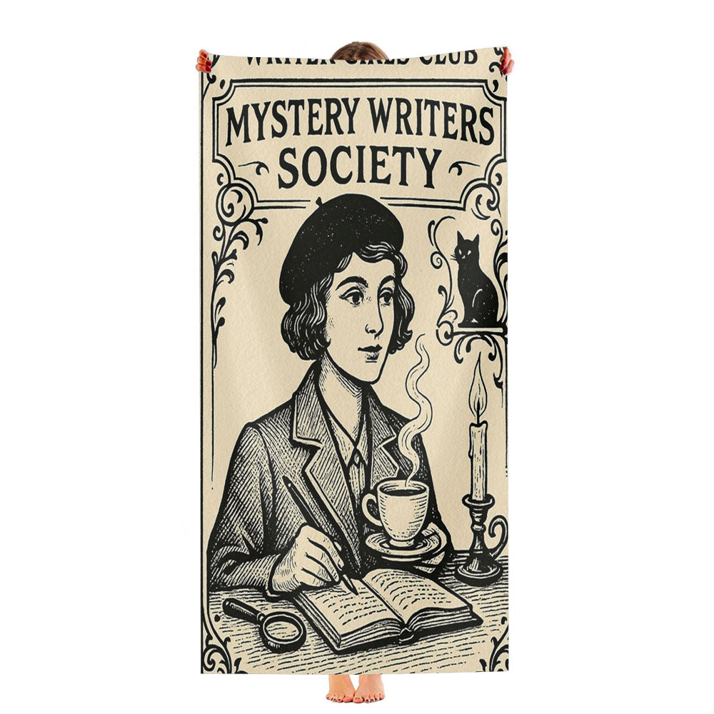 Writer Girls Club Mystery Wall Art Ultra-Soft Luxury Bathroom Towels