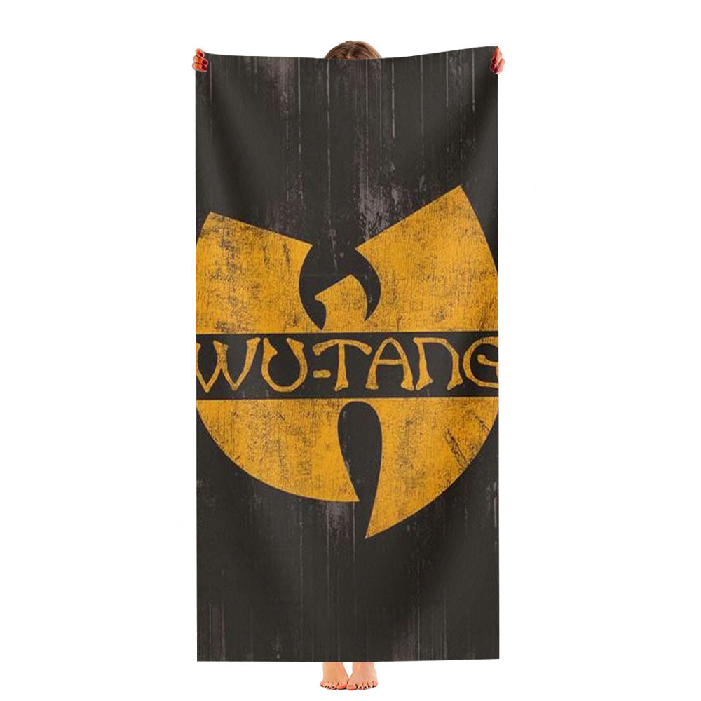 Wutang Clan Wood Pattern Texture Style Ultra-Soft Luxury Bathroom Towels