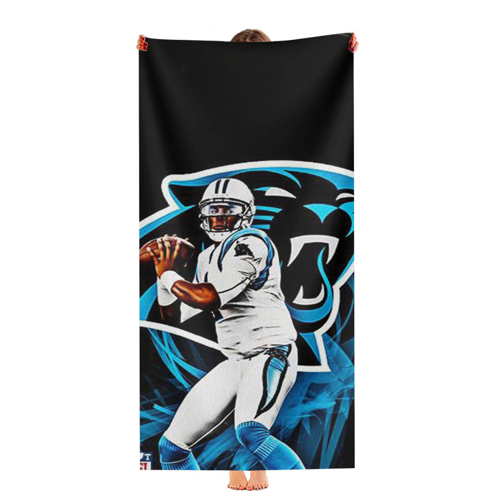 Cam Newton Panthers Eyes Ultra-Soft Luxury Bathroom Towels