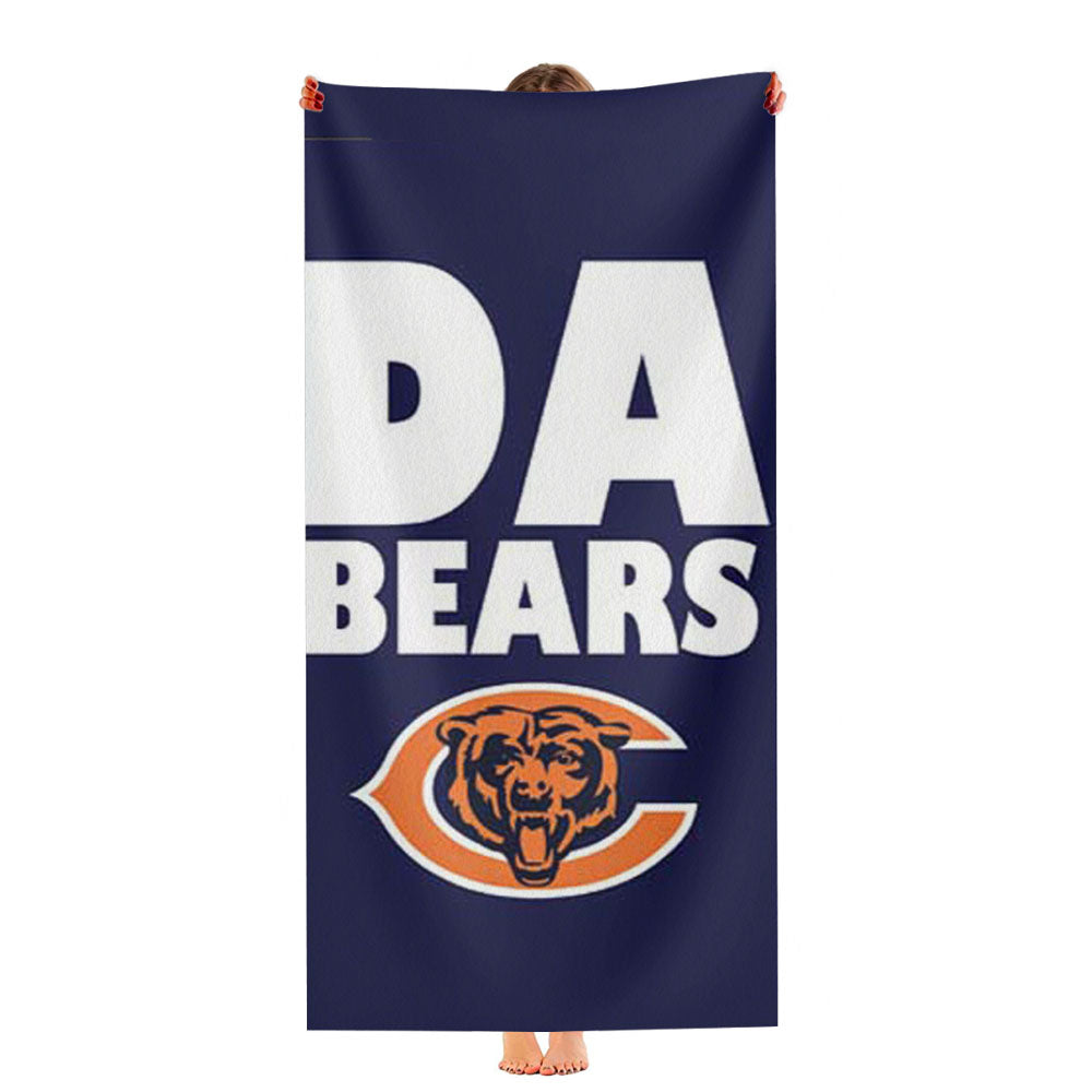 Chicago Bears Emblem Ultra-Soft Luxury Bathroom Towels