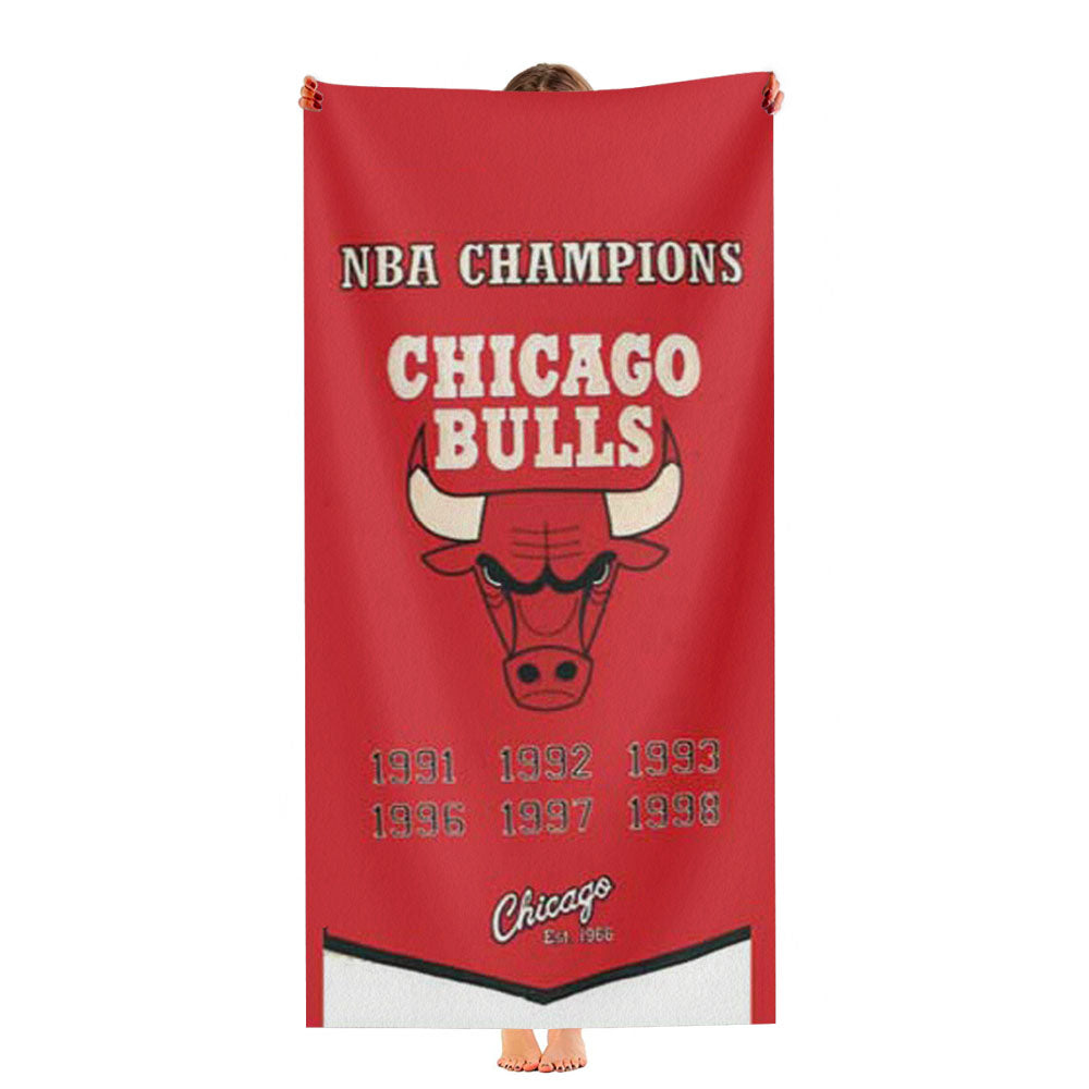 Chicago Bulls Collage Ultra-Soft Luxury Bathroom Towels
