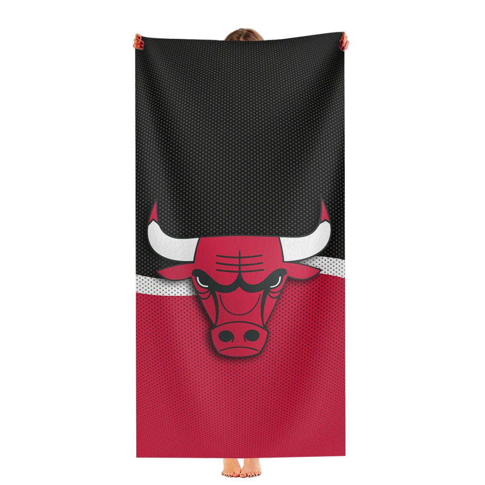 Chicago Bulls Hardwood 2 Ultra-Soft Luxury Bathroom Towels