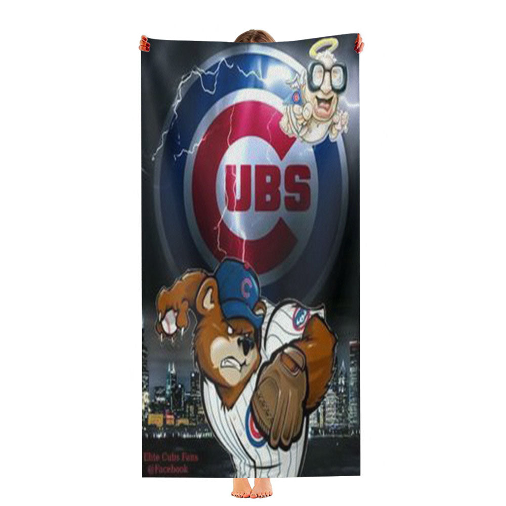 Chicago Cubs 4 Ultra-Soft Luxury Bathroom Towels