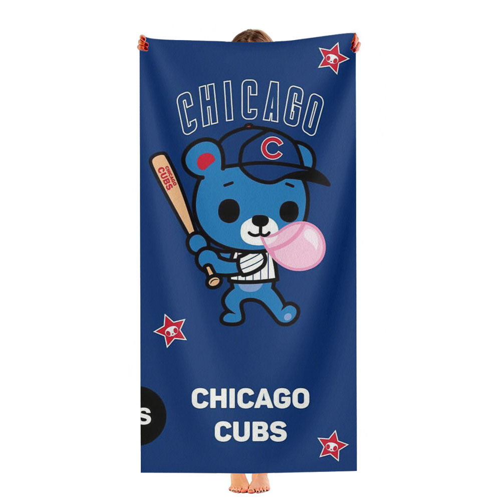 Chicago Cubs Logo 2 Ultra-Soft Luxury Bathroom Towels