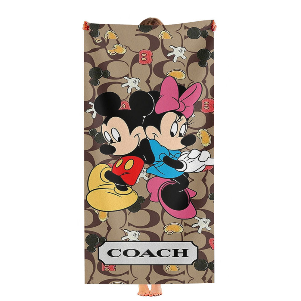 Coach Mickey Minnie Mouse Love Ultra-Soft Luxury Bathroom Towels