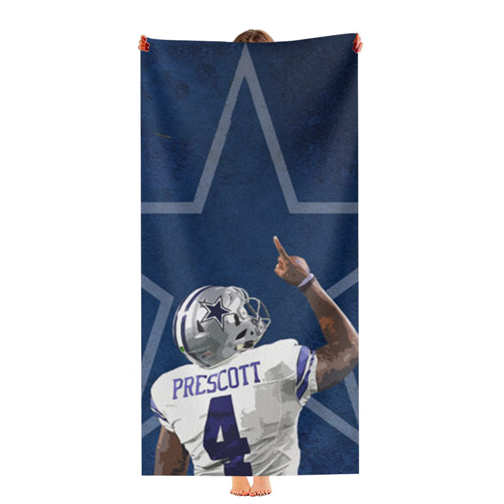 Dak Prescott Dallas Cowboys Ultra-Soft Luxury Bathroom Towels