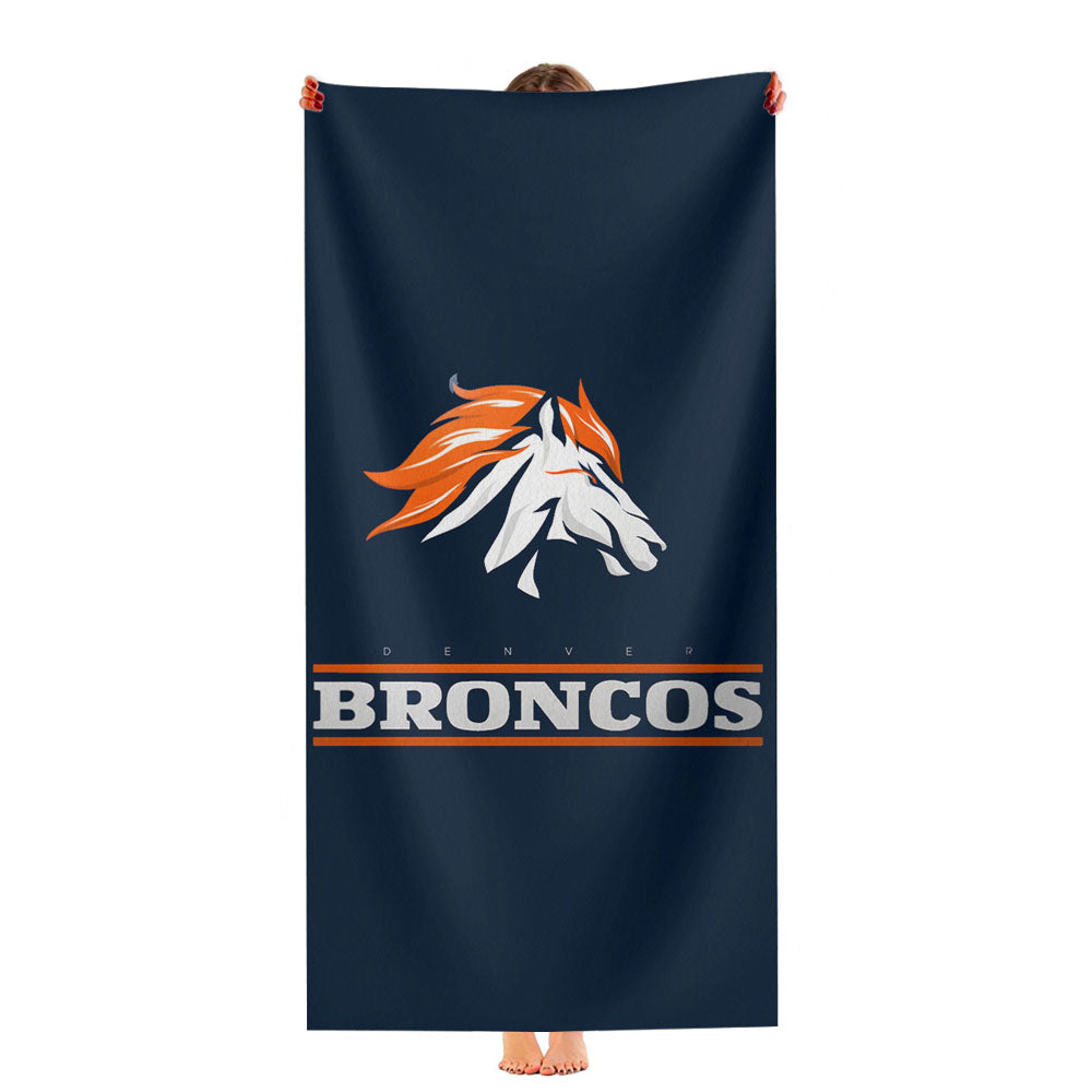 Denver Broncos Logo Computer Ultra-Soft Luxury Bathroom Towels