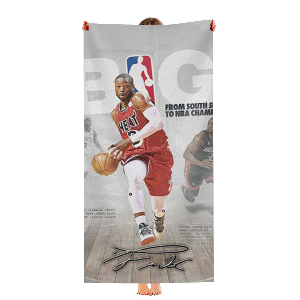 Dwyane Wade Chicago Bulls Ultra-Soft Luxury Bathroom Towels