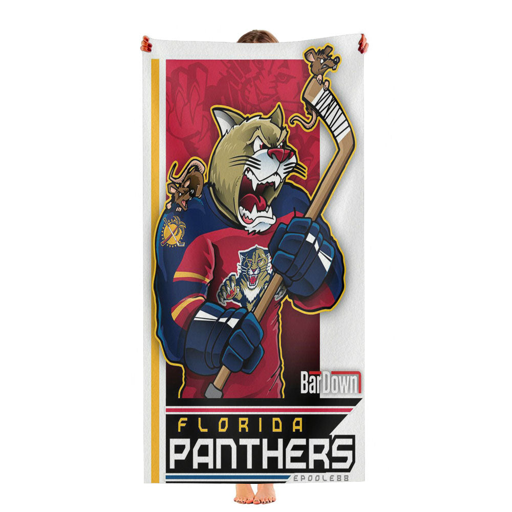 Florida Panthers Nhl Sport Logo Ultra-Soft Luxury Bathroom Towels