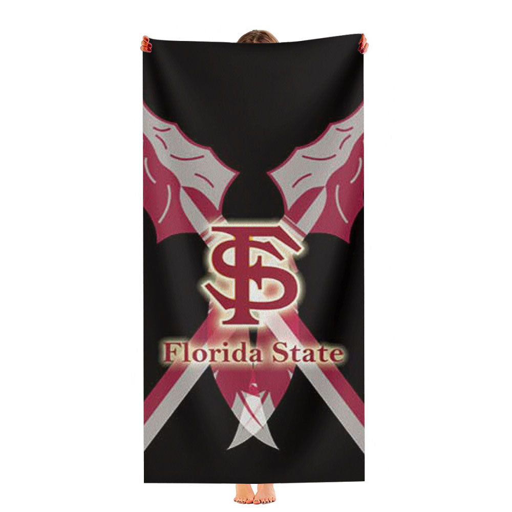 Florida State Crossed Spears Light Ultra-Soft Luxury Bathroom Towels