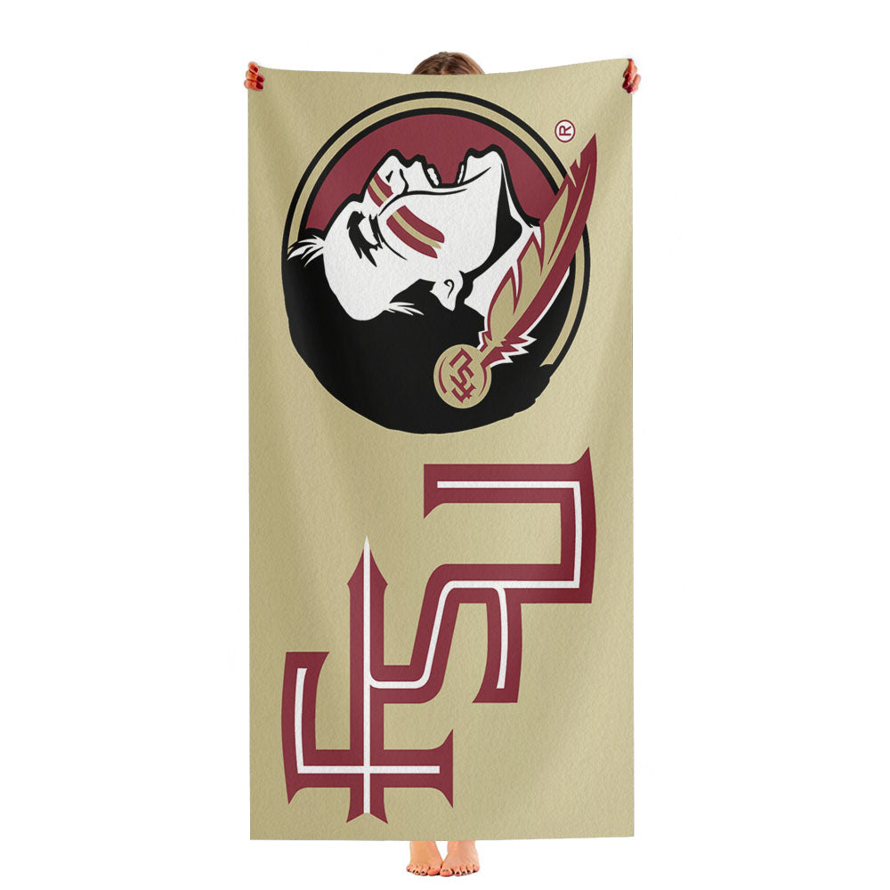 Florida State Fsu Football 4 Ultra-Soft Luxury Bathroom Towels