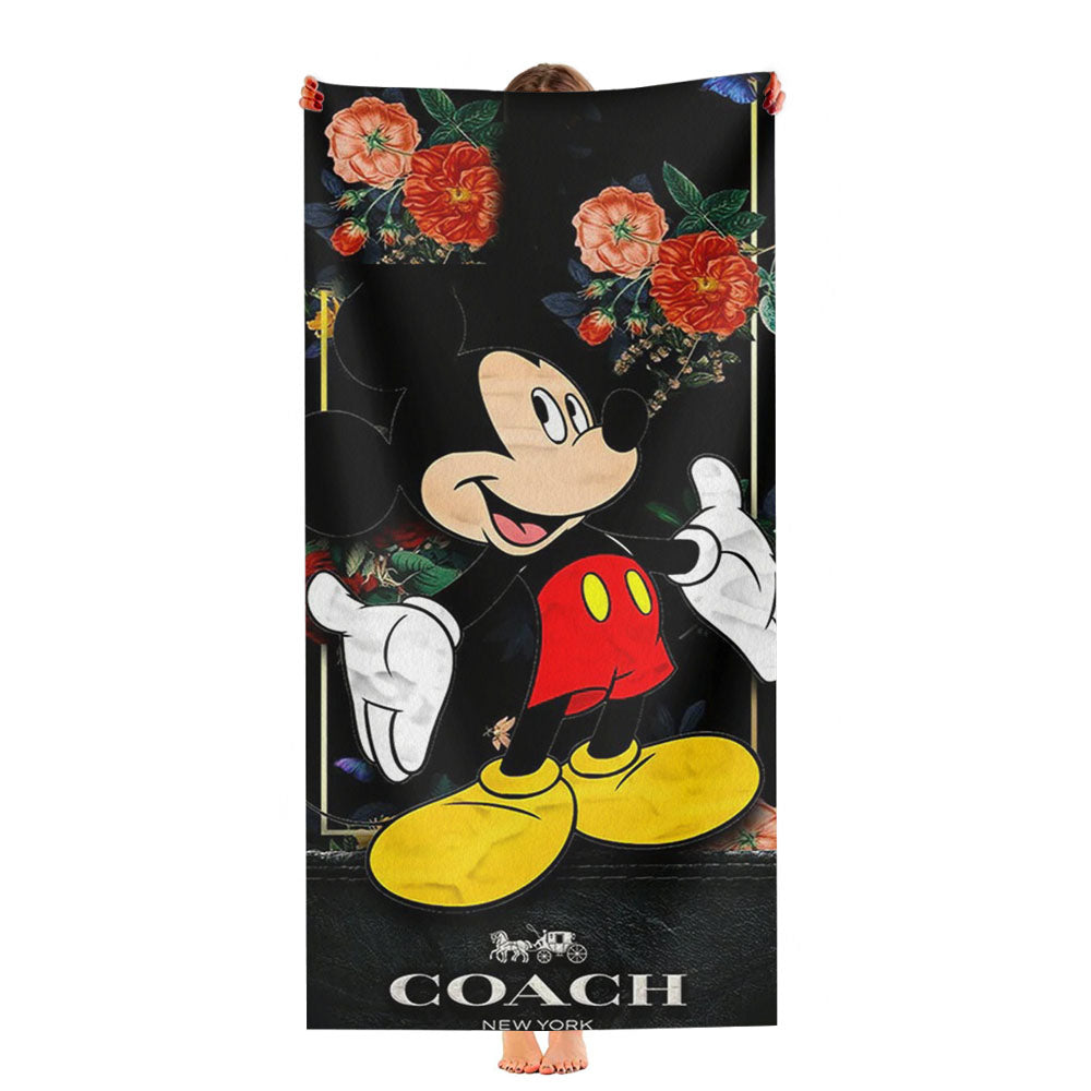 Flowers Coach Mickey Mouse New 49 Ultra-Soft Luxury Bathroom Towels