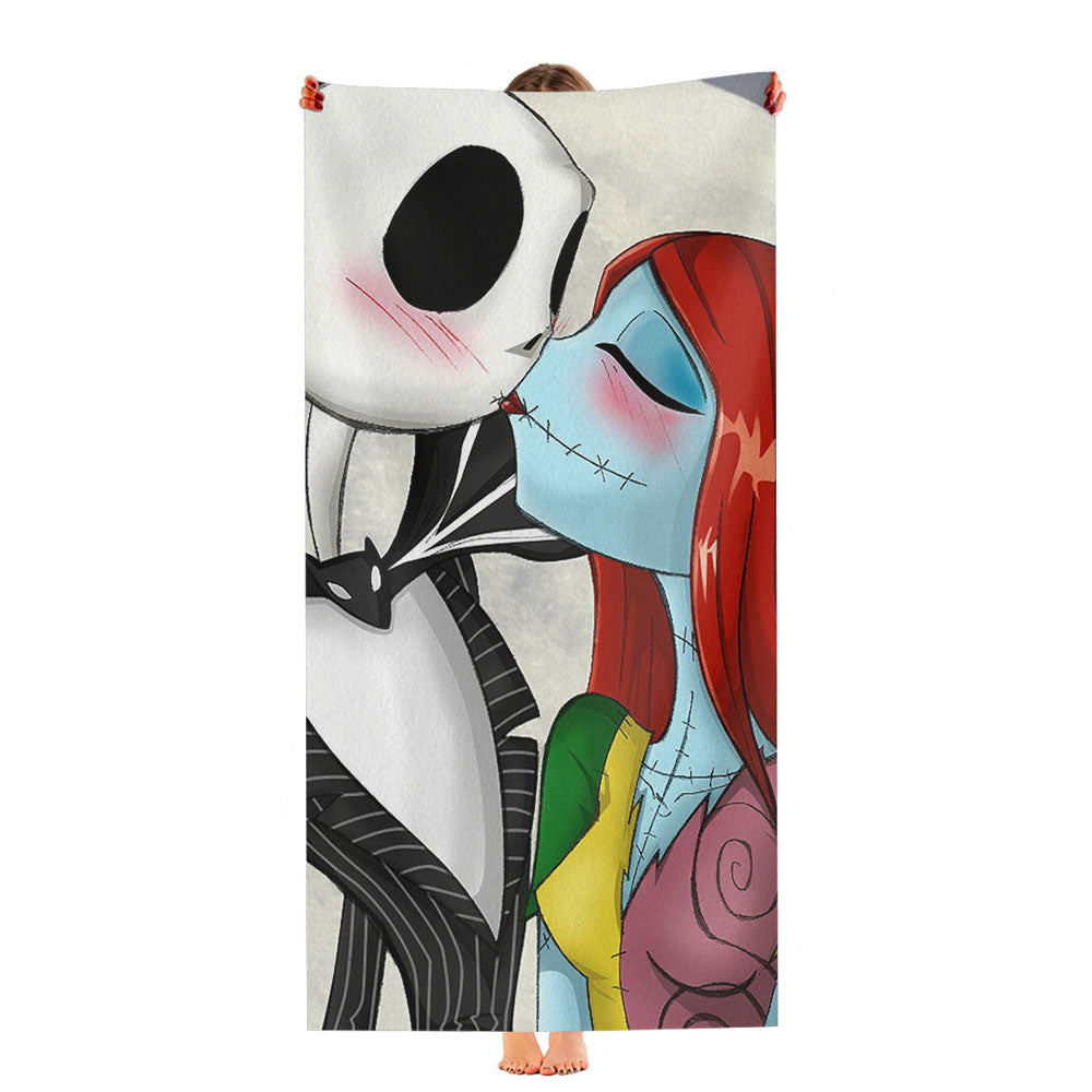Forever Love Jack Sally Before Christmas Ultra-Soft Luxury Bathroom Towels